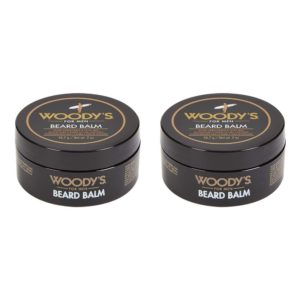 Woody's Beard Balm for Men, Beard Conditioner & Style Wax, 2 oz, 2-Pack