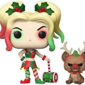 DC Holiday - Harley Quinn with Helper Funko Pop
