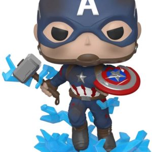 Marvel: Avengers Endgame - Captain America with Broken Shield & Mjoinir Funko Pop