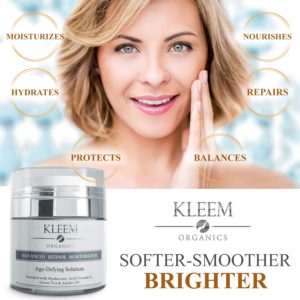 Kleem - Premium Anti-Aging Face Moisturizer Pure Anti-Wrinkle Face & Neck Retinol Cream with Hyaluronic Acid