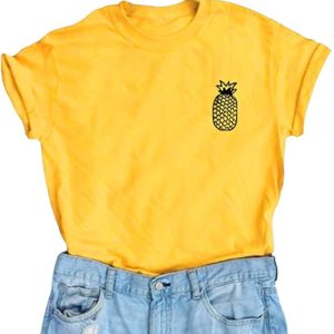 Women Cute Graphic T Shirts Teen Girls Summer Funny Tops YITAN