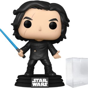 The Rise of Skywalker- Ben Solo with Blue Lightsaber (Kylo Ren) Star Wars Funko Pop Vinyl Figure (Includes Compatible Pop Box Protector Case)