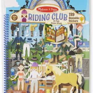 Melissa & Doug Puffy Sticker Activity Book: Riding Club - 139 Reusable Stickers