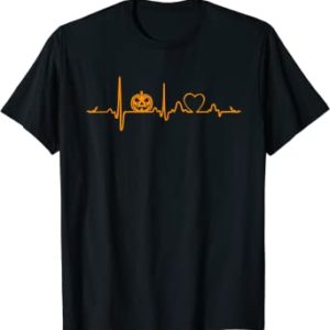 Pumpkin Heartbeat Halloween T-Shirt
