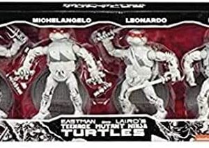 FCBD 2021 TMNT Ninja Elite Series PX Black & White 4-Pack Action Figure Set