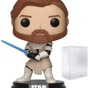 Star Wars: Clone Wars - Obi Wan Kenobi Funko Pop! Vinyl Figure (Includes Compatible Pop Box Protector Case)