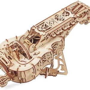 UGears Mechanical Models 3-D Wooden Puzzle - Mechanical Hurdy-Gurdy Musical Instrument