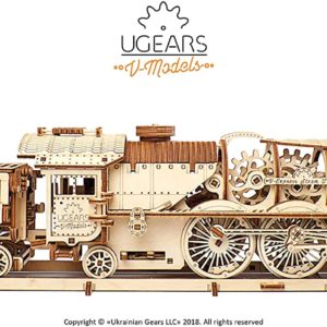 UGEARS Mechanical Model - V-Express Steam Train with Tender