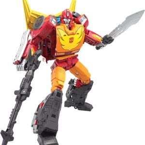 Transformers Toys Generations War for Cybertron: Kingdom Commander WFC-K29 Rodimus Prime with Trailer Action Figure, Kids Ages 8 and Up, 7.5-inch