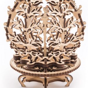 UGEARS Mechanical Flower 3D Wooden Puzzle - Unique Model Kits for Teens and Adults