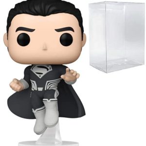 Justice League The Snyder Cut - Black Suit Superman Funko Pop! Vinyl Figure (Bundled with Compatible Pop Box Protector Case)