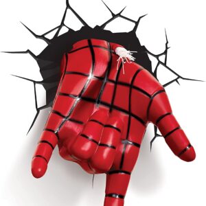 3D Light FX Marvel Spiderman Hand 3D Deco LED Wall Light , Red