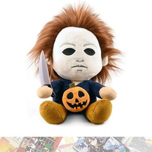 Kidrobot Michael Meyers: 18cm Phunny Plush Bundle with 1 Horror Classic Trading Card (KR15989)